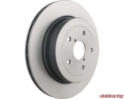 Brembo Premium UV Coated Rear Brake Rotor for Subaru STI 2005-2007, High Carbon, 316mm - 09.7813.21