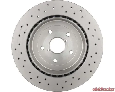 Brembo Premium UV Coated Rear Xtra Cross Drilled Brake Rotor for Subaru STI 2005-2007 - 09.7813.2X