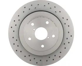 Brembo Premium UV Coated Rear Xtra Cross Drilled Brake Rotor for Subaru STI 2005-2007