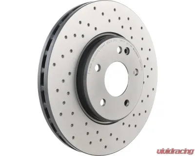 Brembo Premium UV Coated Front Xtra Cross Drilled Brake Rotor 300mm for Chrysler, Mercedes-Benz - 09.8304.1X