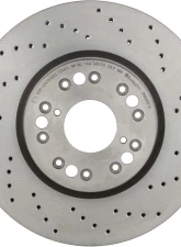Brembo Premium UV Coated Front Xtra Cross Drilled Brake Rotor for Lexus GS300/GS430/IS300 2003-2005                                     - 09.8402.1X - Image 4
