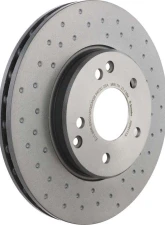 Brembo Brakes Premium UV Coated Front Xtra Cross Drilled Brake Rotor for Mercedes-Benz C-Class 2001-2005                                     - 09.8411.1X - Image 3