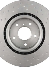 Brembo Premium UV Coated Front Xtra Cross Drilled Brake Rotor for Infiniti G35, Nissan 350Z 2003-2009                                     - 09.8485.1X - Image 2