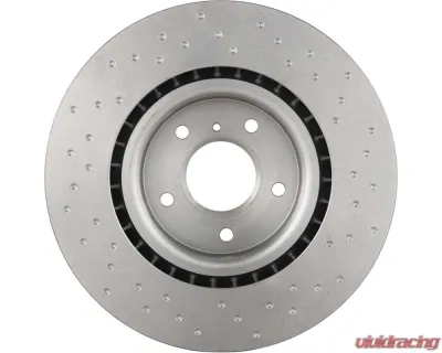 Brembo Premium UV Coated Front Xtra Cross Drilled Brake Rotor for Infiniti G35, Nissan 350Z 2003-2009 - 09.8485.1X