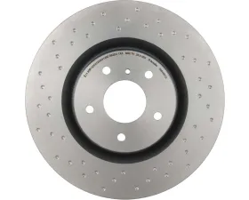 Brembo Premium UV Coated Front Xtra Cross Drilled Brake Rotor for Infiniti G35, Nissan 350Z 2003-2009