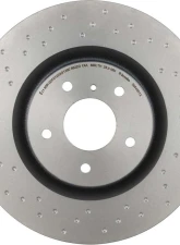 Brembo Premium UV Coated Front Xtra Cross Drilled Brake Rotor for Infiniti G35, Nissan 350Z 2003-2009                                     - 09.8485.1X - Image 5