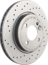 Brembo Premium UV Coated Front Xtra Cross Drilled Brake Rotor for Mini Cooper 2002-2007                                     - 09.8655.1X - Image 3
