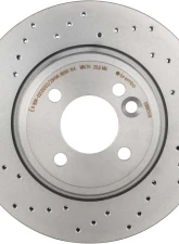 Brembo Premium UV Coated Front Xtra Cross Drilled Brake Rotor for Mini Cooper 2002-2007                                     - 09.8655.1X - Image 5