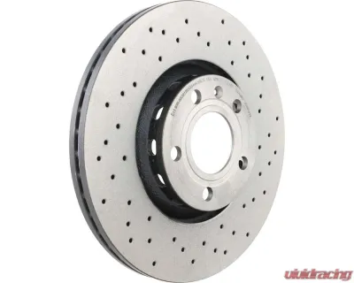 Brembo Premium UV Coated Front Xtra Cross Drilled Brake Rotor 312mm for Audi A4/A6/A8 - 09.8690.1X