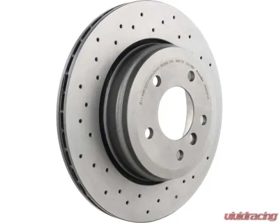 Brembo Brakes Premium UV Coated Rear Xtra Cross Drilled Brake Rotor 320mm for BMW 525i/528i/530i - 09.9425.1X