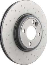 Brembo Premium UV Coated Front Xtra Cross Drilled Brake Rotor for Mini Cooper 2007-2015                                     - 09.A047.3X - Image 3
