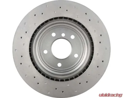 Brembo Premium UV Coated Rear Xtra Cross Drilled Brake Rotor for BMW 330i/335i/X1 2006-2015 - 09.A270.1X