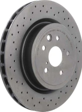 Brembo Premium UV Coated Rear Brake Rotor for Lexus IS-F 2008-2014, High Carbon, Drilled                                     - 09.A301.11 - Image 3