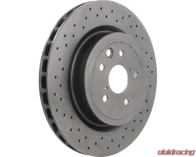 Brembo Premium UV Coated Rear Brake Rotor for Lexus IS-F 2008-2014, High Carbon, Drilled - 09.A301.11