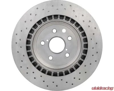 Brembo Premium UV Coated Rear Brake Rotor for Lexus IS-F 2008-2014, High Carbon, Drilled - 09.A301.11