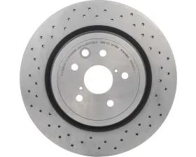 Brembo Premium UV Coated Rear Brake Rotor for Lexus IS-F 2008-2014, High Carbon, Drilled