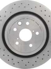 Brembo Premium UV Coated Rear Brake Rotor for Lexus IS-F 2008-2014, High Carbon, Drilled                                     - 09.A301.11 - Image 5