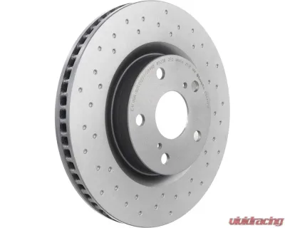 Brembo Premium UV Coated Front Xtra Cross Drilled Brake Rotor 296mm for Lexus, Toyota, Scion - 09.A417.1X