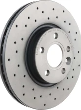 Brembo Brakes Premium UV Coated Front Xtra Cross Drilled Rotor for Land Rover & Volvo                                     - 09.A427.1X - Image 3