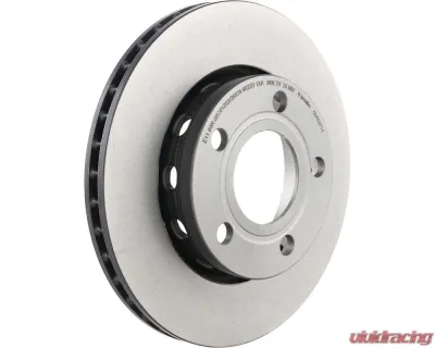 Brembo Premium UV Coated Rear Brake Rotor for Audi S4 2000-2002, 256mm Vented High Carbon - 09.A597.11