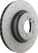 Brembo Premium UV Coated Front Xtra Cross Drilled Brake Rotor 348mm for BMW 335i/X1 2007-2015                                     - 09.A599.1X - Image 3