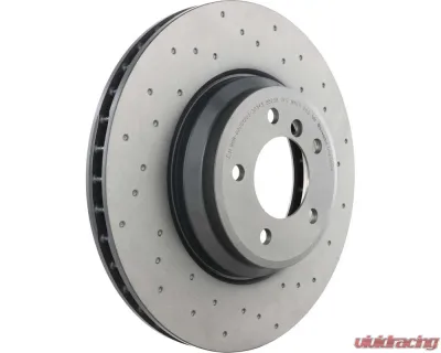 Brembo Premium UV Coated Front Xtra Cross Drilled Brake Rotor 348mm for BMW 335i/X1 2007-2015 - 09.A599.1X