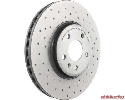 Brembo Premium UV Coated Front Xtra Cross Drilled Brake Rotor 320mm for Audi A4/A5/Q5 2009-2011 - 09.A758.1X
