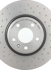 Brembo Premium UV Coated Front Xtra Cross Drilled Brake Rotor 320mm for Audi A4/A5/Q5 2009-2011                                     - 09.A758.1X - Image 6