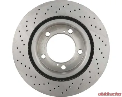 Brembo Premium UV Coated Front Xtra Cross Drilled Brake Rotor for Lexus LX570, Toyota Land Cruiser 2008-2015 - 09.A966.1X