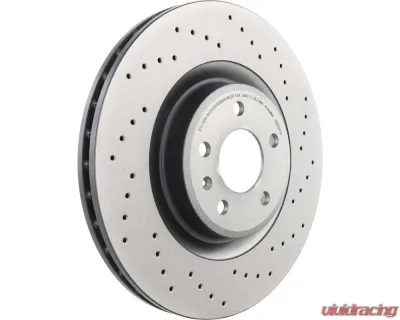 Brembo Premium UV Coated Front Xtra Cross Drilled Brake Rotor for Audi S4/S5 2010-2011 - 09.B039.1X