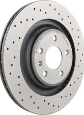 Brembo Brakes Premium UV Coated Rear Xtra Cross Drilled Brake Rotor for Audi S4/S5 2010-2011                                     - 09.B040.1X - Image 3