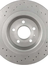 Brembo Brakes Premium UV Coated Rear Xtra Cross Drilled Brake Rotor for Audi S4/S5 2010-2011                                     - 09.B040.1X - Image 2