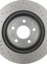 Brembo Brakes Premium UV Coated Rear Xtra Cross Drilled Brake Rotor for Audi S4/S5 2010-2011                                     - 09.B040.1X - Image 5