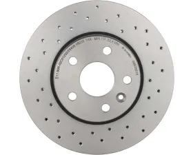 Brembo Premium UV Coated Front Xtra Cross Drilled Brake Rotor for Chevrolet Cruze/Sonic 2011-2020