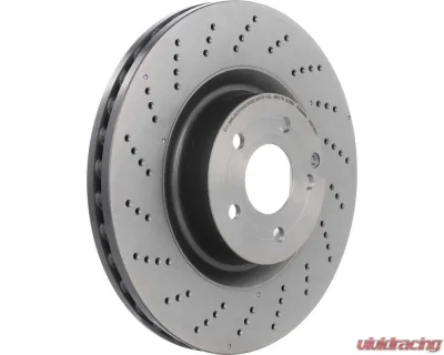 Brembo Premium UV Coated Front Brake Rotor for Mercedes-Benz E350 E550 2010-2012, 344mm Vented - 09.B746.51
