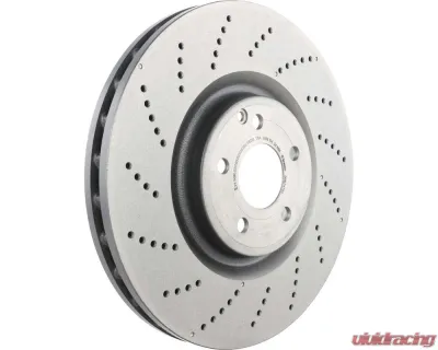 Brembo Premium UV Coated Front Brake Rotor for Mercedes-Benz CLS550 2012-2018, Vented, High Carbon - 09.B747.51