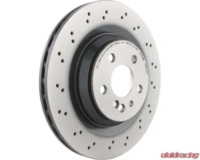 Brembo Premium UV Coated Rear Brake Rotor for Mercedes-Benz CL55 AMG & S55 AMG 2003-2006 - 09.B842.21