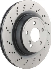 Brembo Premium UV Coated Rear Brake Rotor 330MM for Mercedes-Benz SL55 AMG 2003-2008, SL63 AMG 2009, SL65 AMG 2009                                     - 09.B842.41 - Image 3