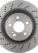 Brembo Premium UV Coated Rear Brake Rotor 330MM for Mercedes-Benz SL55 AMG 2003-2008, SL63 AMG 2009, SL65 AMG 2009                                     - 09.B842.41 - Image 6