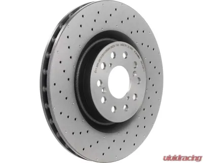 Brembo Premium UV Coated Front Brake Rotor for Honda Civic 2017, Civic Type-R 2018-2019, 350mm - 09.C338.11