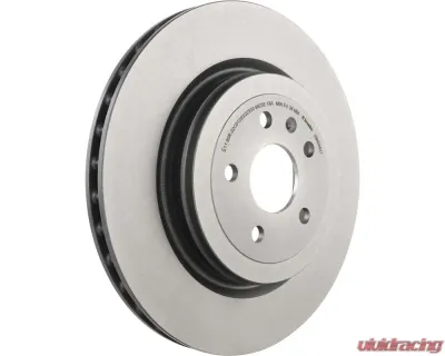 Brembo Premium UV Coated Rear Brake Rotor for Tesla Model S 2012-2018, 365mm, Grey Cast Iron - 09.N266.21