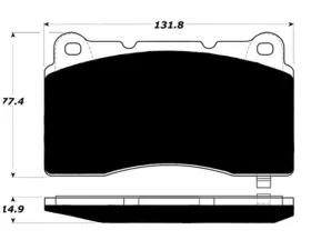 Brembo Jurid 636 Street Scraper Front Brake Pad Subaru STI
