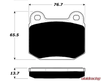 Brembo RA01 E Caliper Rear Brake Pad Subaru STI - 1404.14.RA01