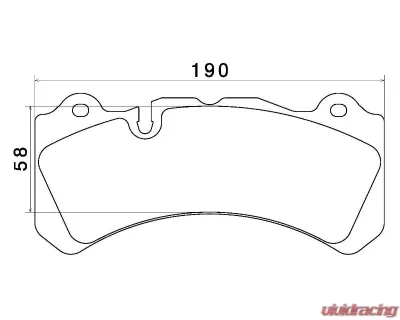 Brembo FM1000 N | L Caliper Modified Brake Pad - 917527