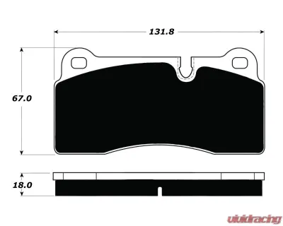 Brembo Porterfield R4S B | H | P & 2 Caliper Brake Pad - AP1155 R4-S