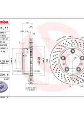Brembo Premium UV Coated Front Brake Rotor 298mm Vented High Carbon - Universal Fitment                                     - 09.C091.11 - Image 3