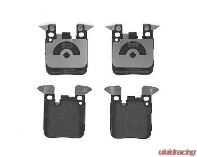 Brembo Brakes Premium Low-Met Brake Pads for BMW 228i, 320i, M2, 2012-2021, 16.6mm Thick - P06087
