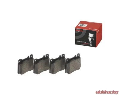 Brembo Brakes Premium Low-Met OE Equivalent Brake Pads for Mercedes-Benz 1986-1991 - P50004