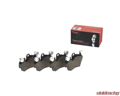 Brembo Brakes Premium Low-Met Brake Pads for Porsche 987/991/996/997, WVA 24049, 17mm Thick - P65014