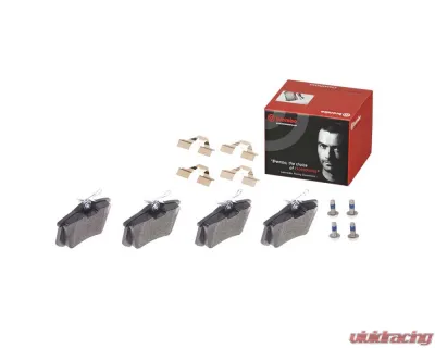 Brembo Brakes Premium Low-Met Brake Pads for Audi & Volkswagen, WVA 20961, 17.2mm Thickness - P85020